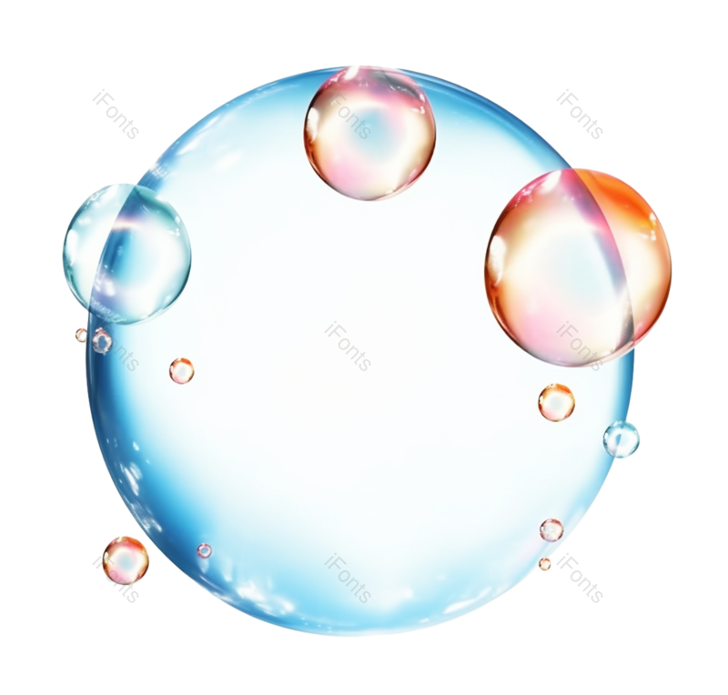 气泡图片,设计元素元素,炫彩PNG,彩色免抠素材